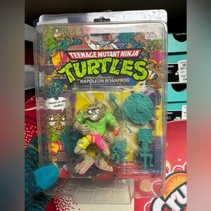 Vintage 1990 Teenage Mutant Ninja Turtles Napoleon Bonafrog Action Figure